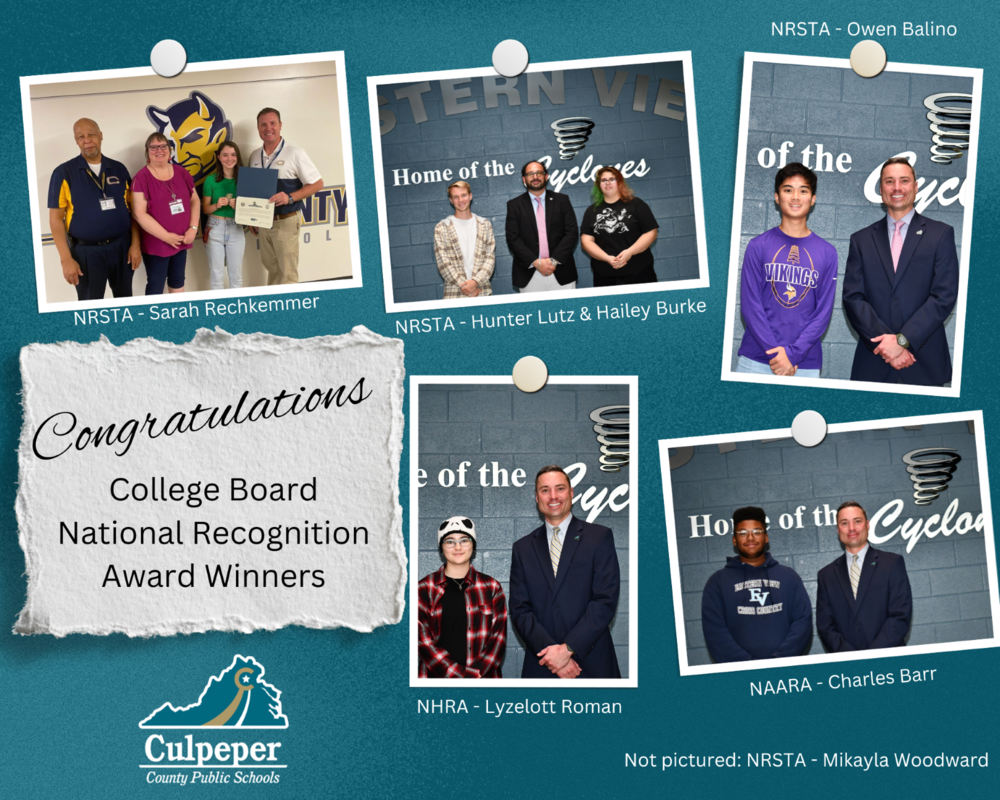 congratulations to students with school administrators