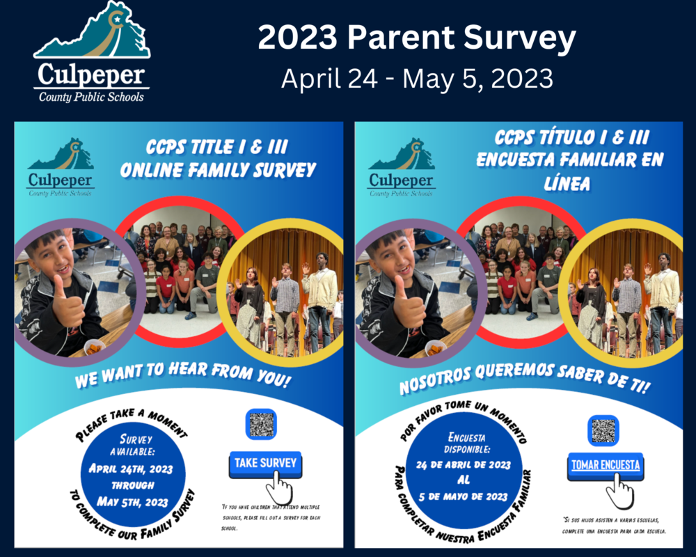 parent survey flyers