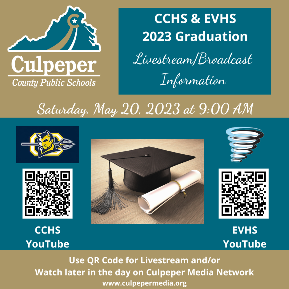 graduation livestream QR codes