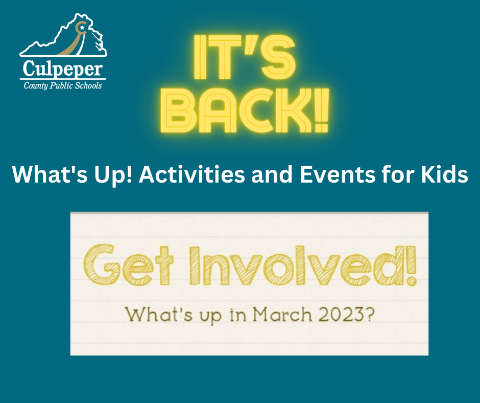 Get Involved What's Up is back in March 2023