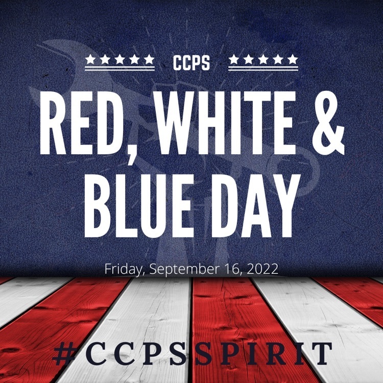 CCPS spirit red white and blue 