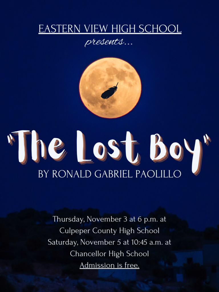 Lost Boy One Act 2022 updated poster