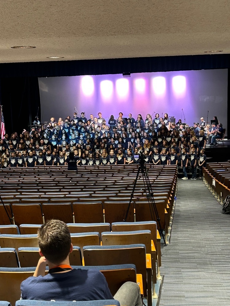 Todays county recording at CCHS of “Why we sing” . The band was conducted by Siobhan Dowen and choir was conducted by Tiffany Richtarski.  Thank you CCHS Fine Arts department for helping set all of this up. #All4CCPS