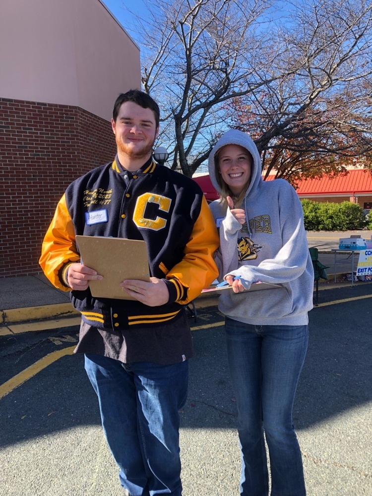 Mrs. Elkins’ AP Statistics students gathered real world data doing an exit poll with Culpeper voters. #BDP #BetterEveryDay #RealWorld