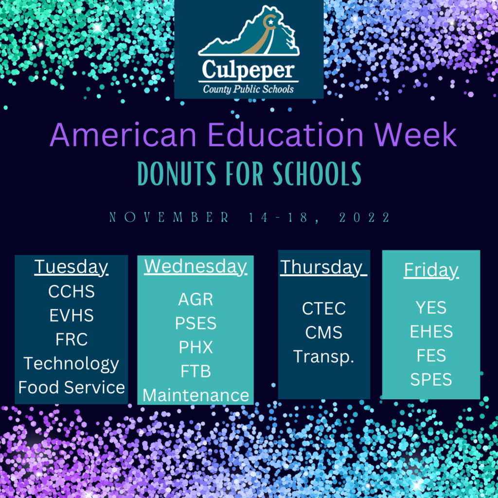 donuts for schools schedule