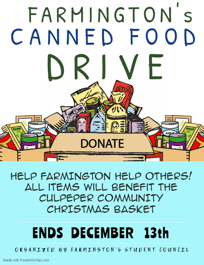 FES SCA Canned Food Drive Ad