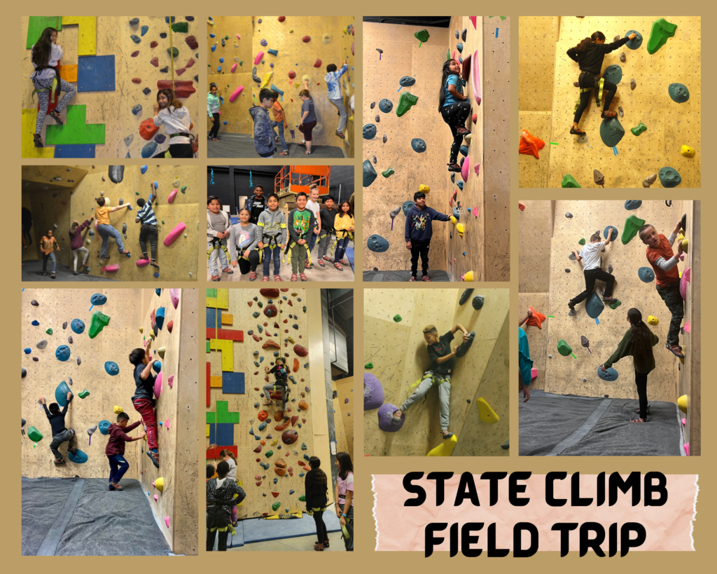 State Climb field trip collage picture