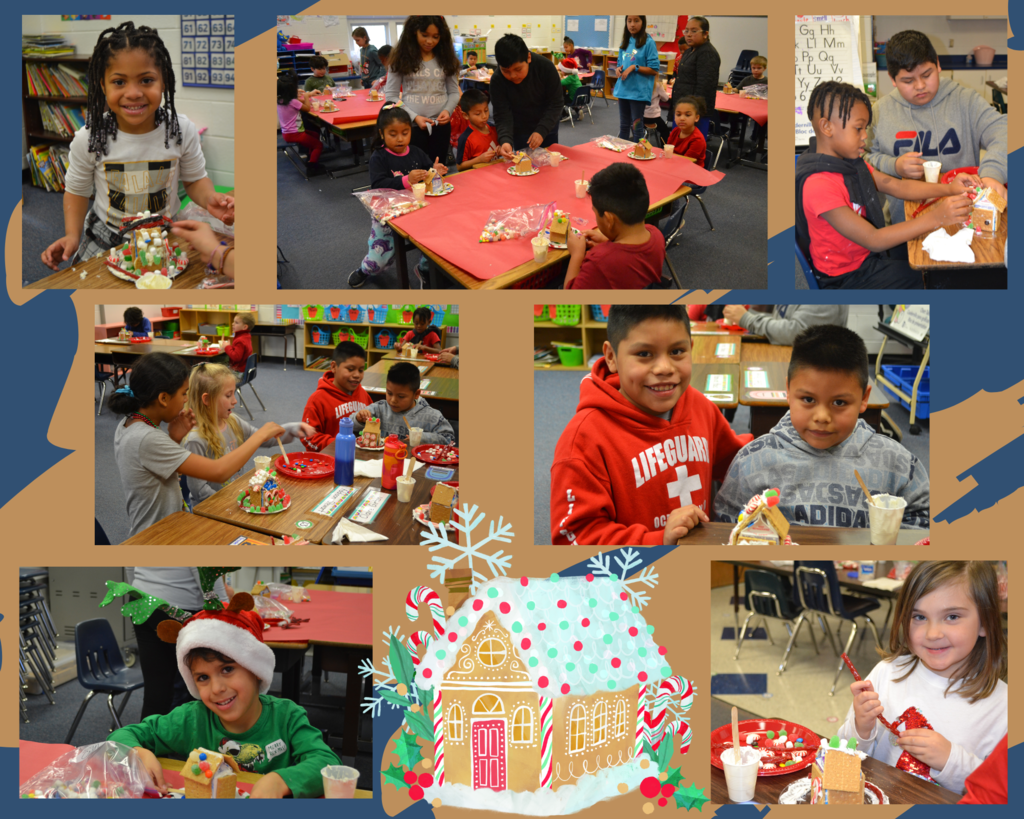 Gingerbread houses made by Kinder