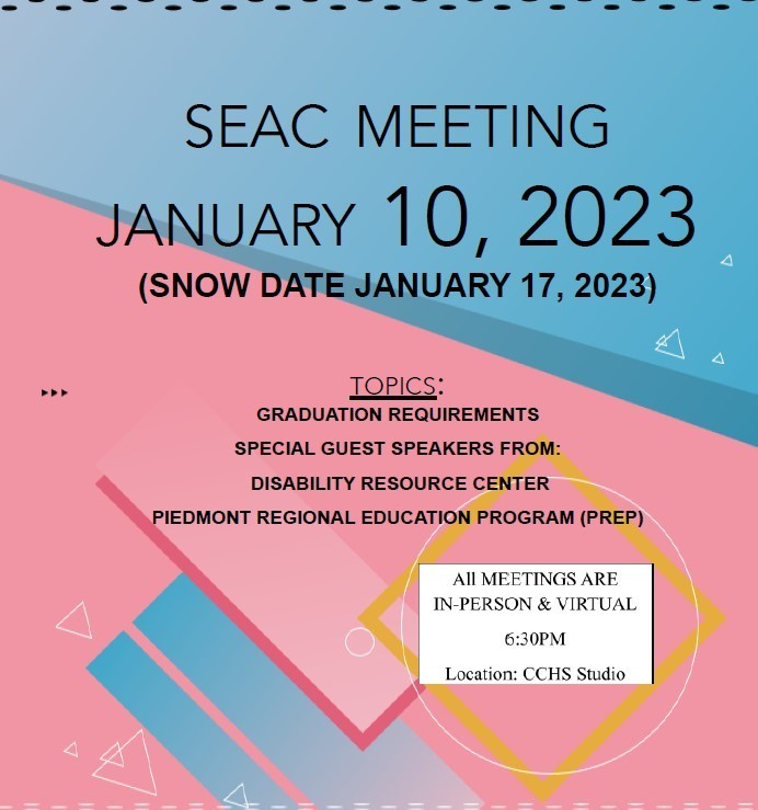 SEAC Meeting information