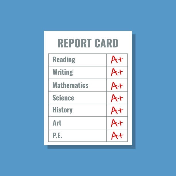 Report cards for the first semester were sent home with students today. 