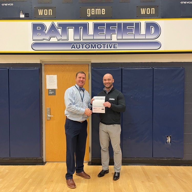 Thank you to Battlefield Automotive and Steve Fay for the generous donation and partnership! #BDP #BetterEveryDay