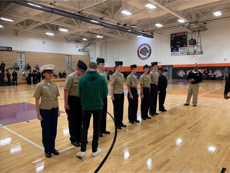 Cadet Carolin Fermum, team Captain unarmed drill team took 2nd Place. Cadet Amy Hernandez won the individual drill competition among 9 schools competing. #BDP #BetterEveryDay #ForksUp