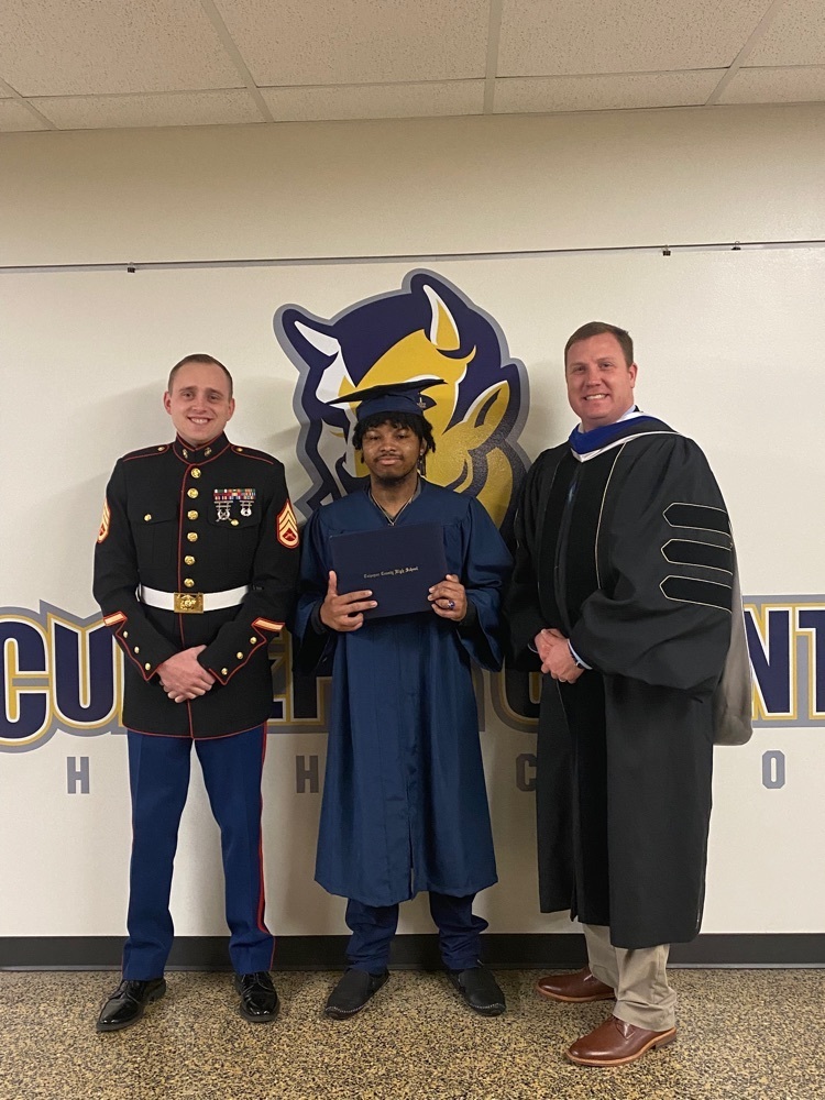 Congratulations to Eric Miles on his graduation! Eric worked with staff to knockout his final testing requirements this semester. He will soon be a US Marine. #BDP #BetterEveryDay