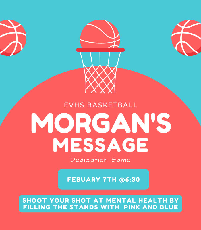 teal and orange background with basketballs white writing