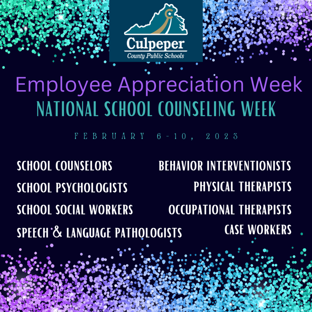 employee appreciation week graphic with glitter