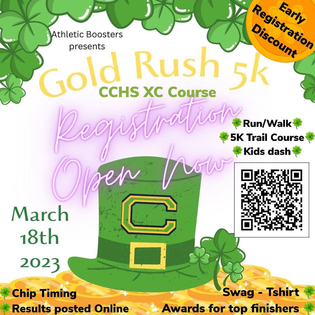 Sign up for our CCHS Boosters 5K.