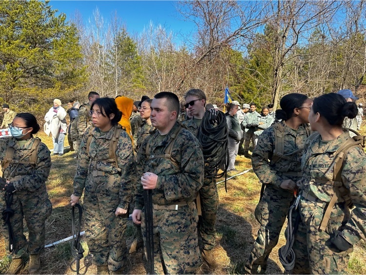 CCHS Cadets Amy Hernandez, Team Captain for MCJROTC  Bravo Team competed in the US Army Raiders competition in Bedford, VA. 