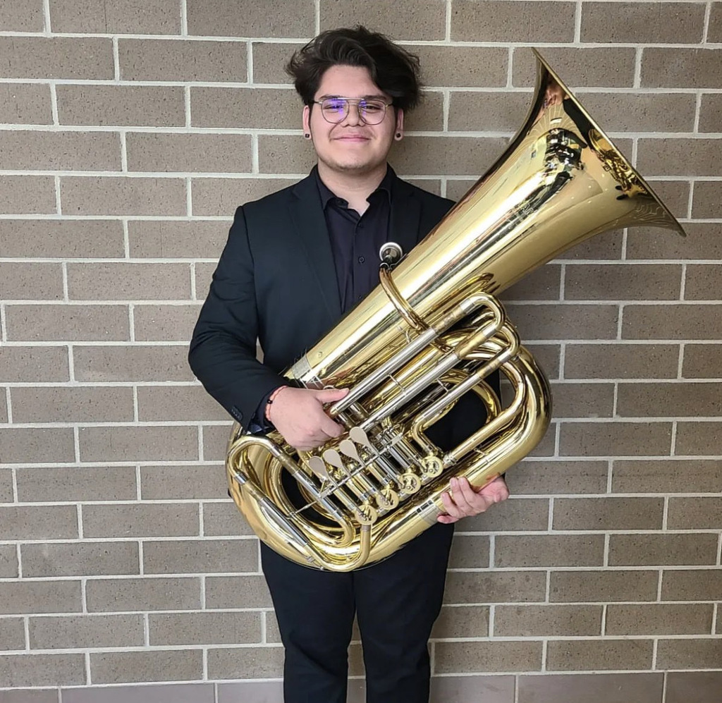 Matthew Chacon made All-State Band on tuba!