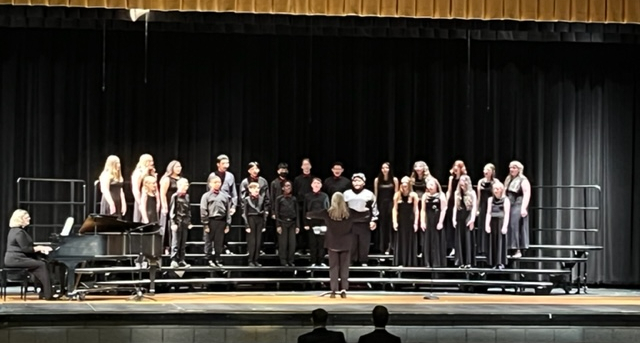 a picture of the choir performing