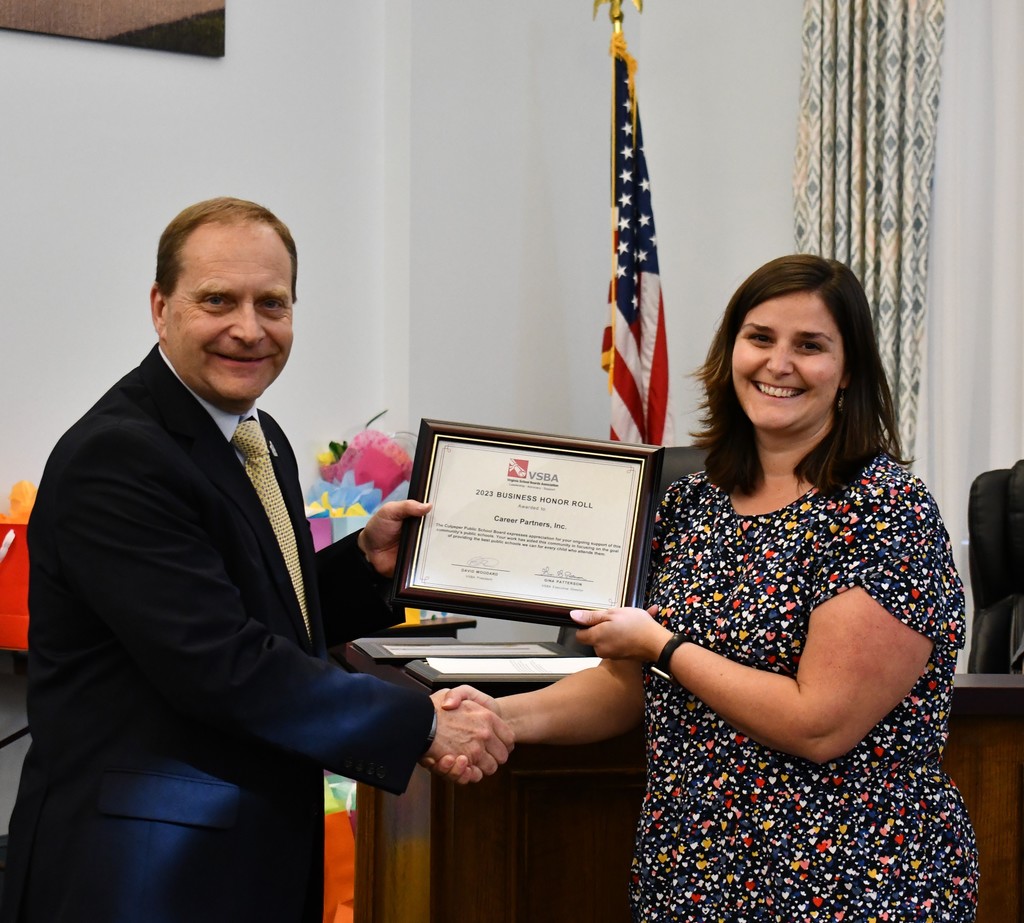 buisiness chair receiving award
