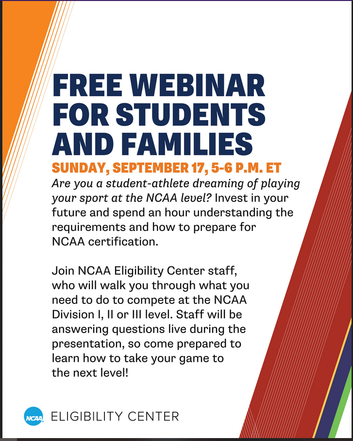 Free Webinar for Students and Families