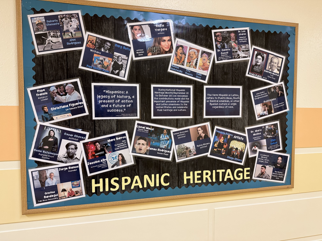 Hispanic Heritage bulletin board